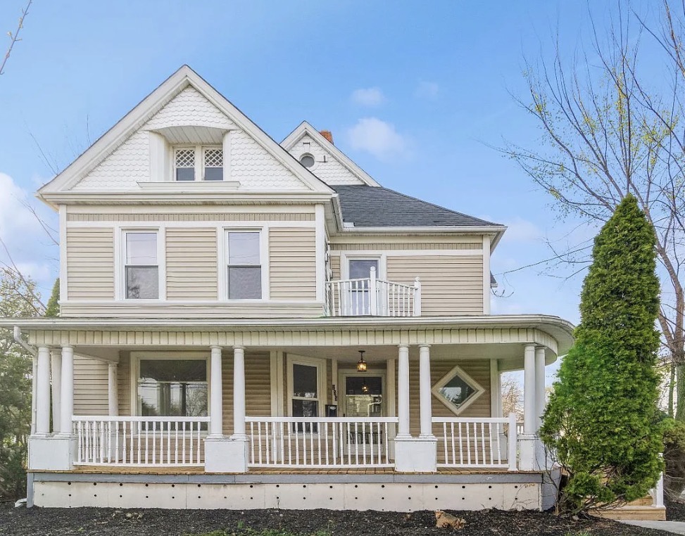Clyde house exterior - Victorian home with wraparound porch